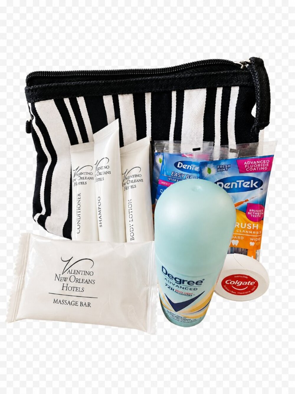 Travel Toiletry Essentials Bundle with Cosmetic Bag